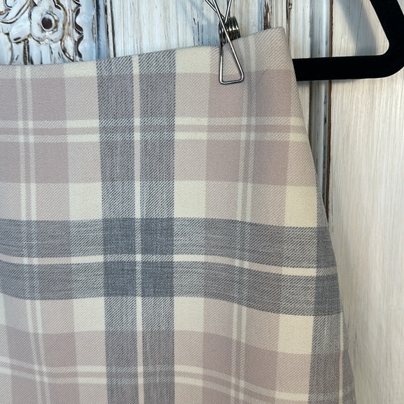 Wilfred Light Academia Preppy Collegiate Neutral Varsity A Line Mini Skirt S/4 - Picture 3 of 9